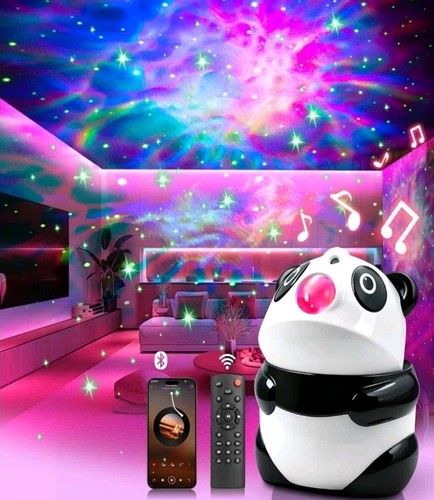 Panda star projector night - panda,