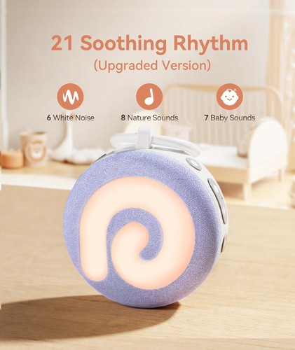 Portable white noise machine - white,