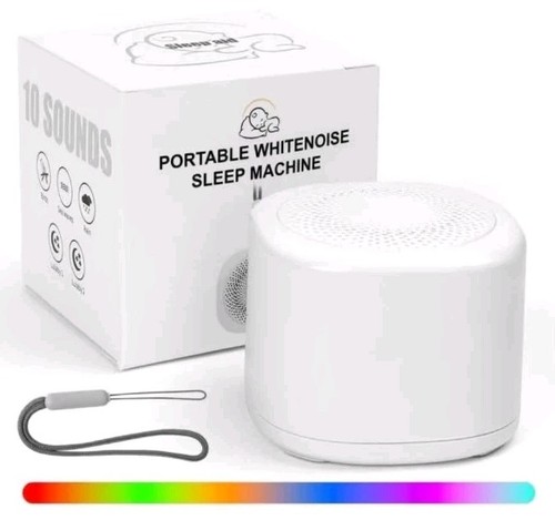 Mini portable white noise - white,