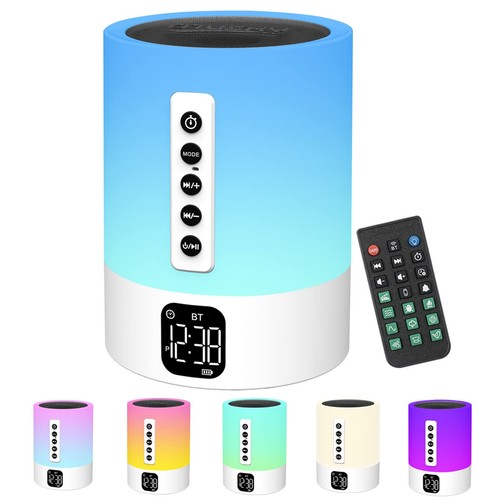 Night light bluetooth speaker - light,