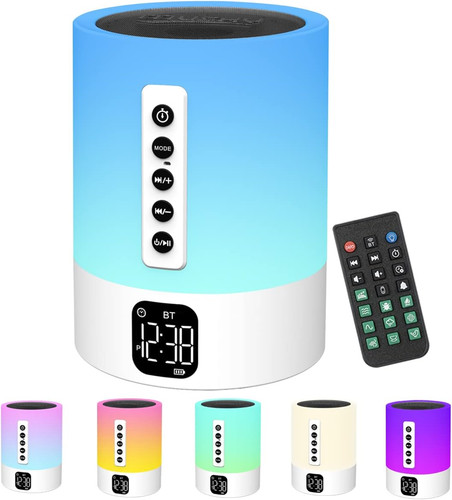 Night light bluetooth speaker - night,