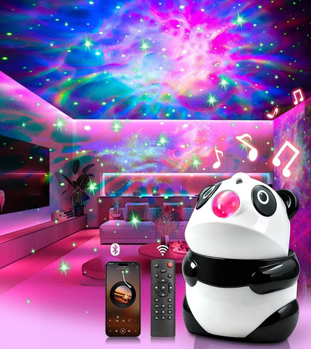 Panda star projector - projector, night