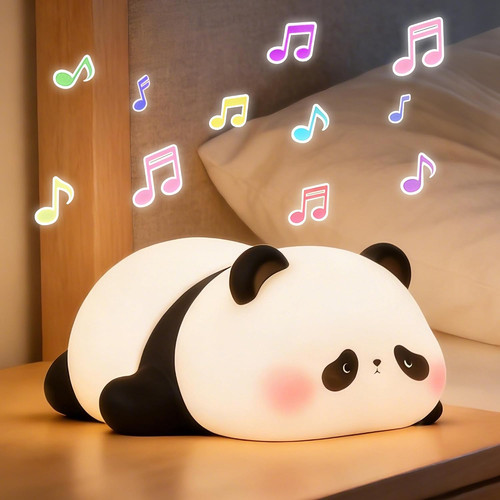 Panda night light with white - night,