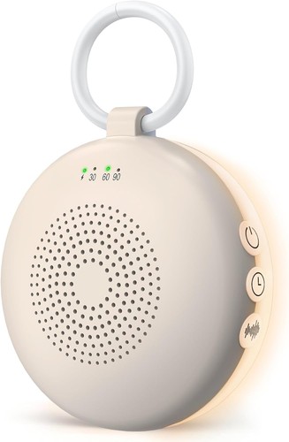 White noise machine portable - white,