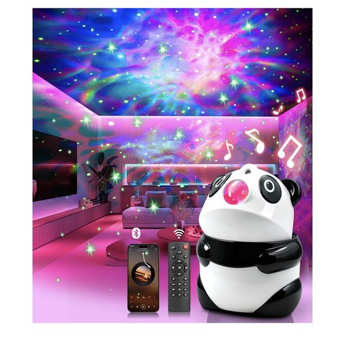 Panda star projector night - star,